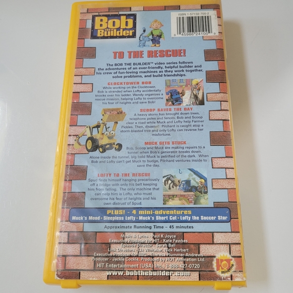 Bob the Builder To The Rescue VHS Tape - Picture 2 of 3